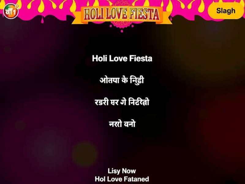 Holi Love Fiesta localized Indian content